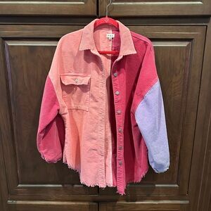 Pol corduroy shacket sz M